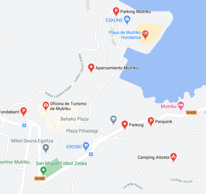 Dónde aparcar en Mutriku